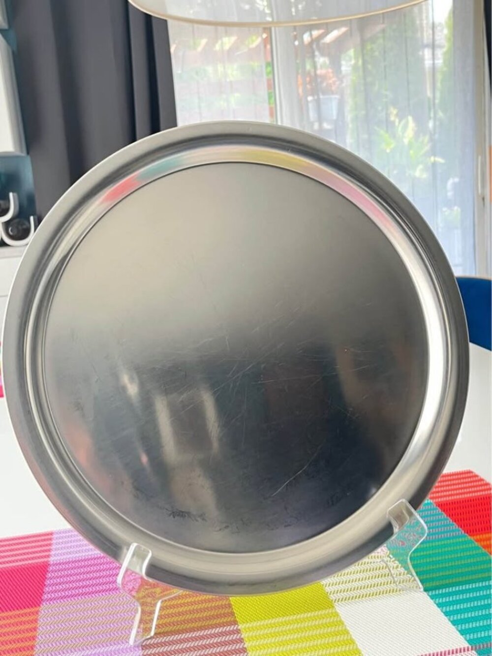 60s WMF Round Serving Modernist All Purpose Platter Fraser's Stainless-Germany